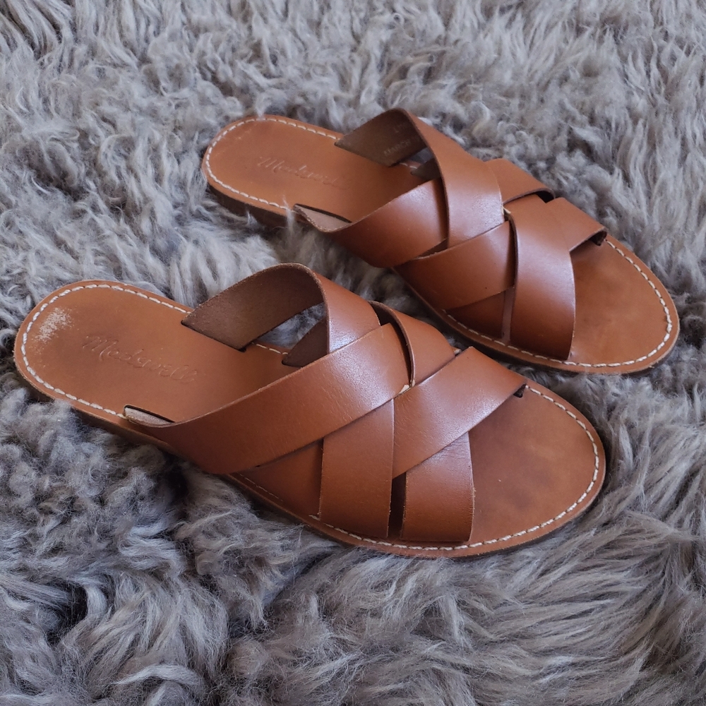 Madewell The Boardwalk Woven Slide Sandal